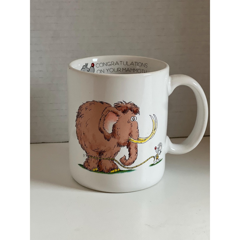 Vintage Mammoth Achievement Coffee Mug - Made in Japan